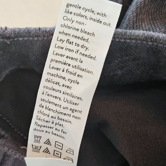 Spanx Large Acid Wash Dark Gray, Black Marble Seamless Jeggings - Picture 9 of 12